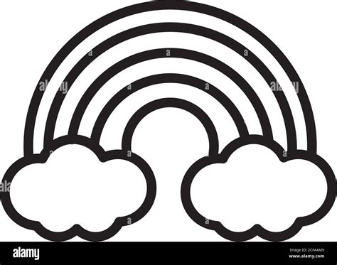 Rainbow Vector Black And White