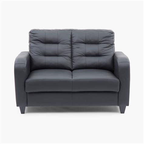 Buy Montoya Half Leather 2-Seater Sofa - Black from Home Centre at just ...