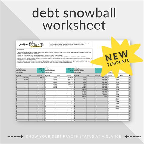 Free debt elimination worksheet, Download Free debt elimination worksheet png images, Free ...