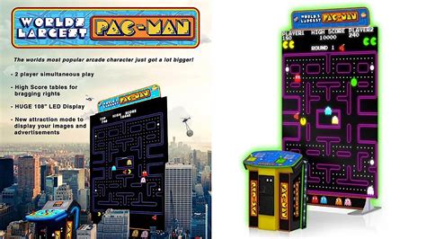 World's Largest Pac-Man Arcade Game Has an 108-Inch Screen and the ...