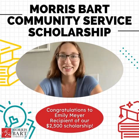 Emily Meyer Wins 2023 Community Service Scholarship - Morris Bart ...