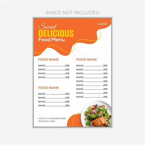 Food Menu Card Design 的图像结果