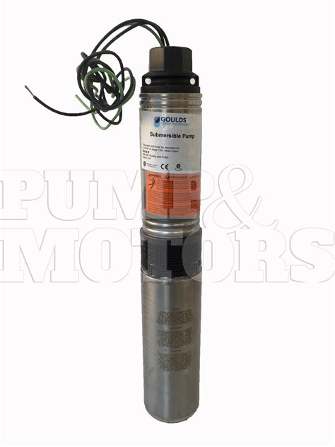 Goulds 5HS10422C 1 HP 230V 4 Submersible Water Well Pump 5GPM ...