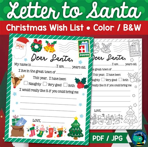 Letter to Santa | Christmas Wish list | Christmas Letter Printable For Kids | Made By Teachers