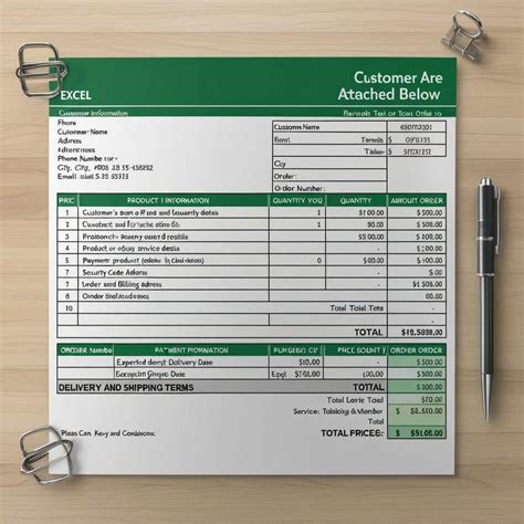 Entry #6 by abuhasan890999 for EXCEL ORDER FORM RE-VAMP | Freelancer
