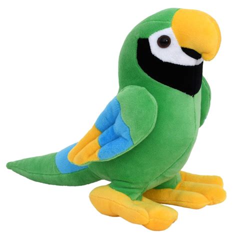 Mirada Parrot Soft Toy - 21 Cm - Green — Toycra