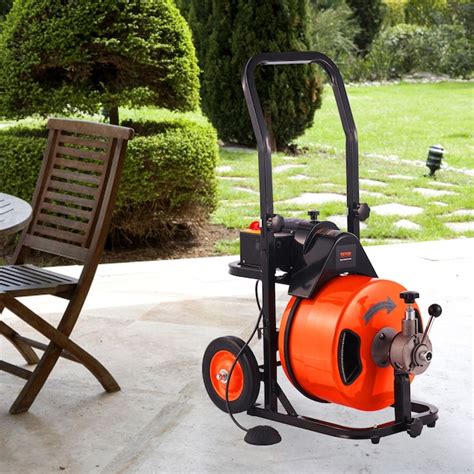 VEVOR 0.5 HP Corded Machine Auger with 100ft x 3/8-in Cable ...