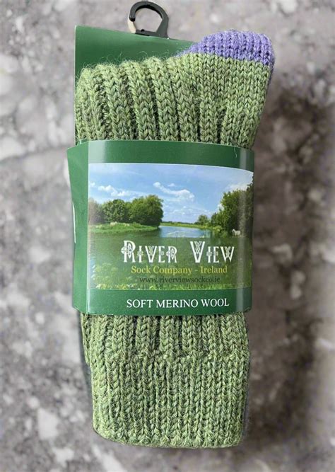 Green Irish Merino Wool Socks | Women's