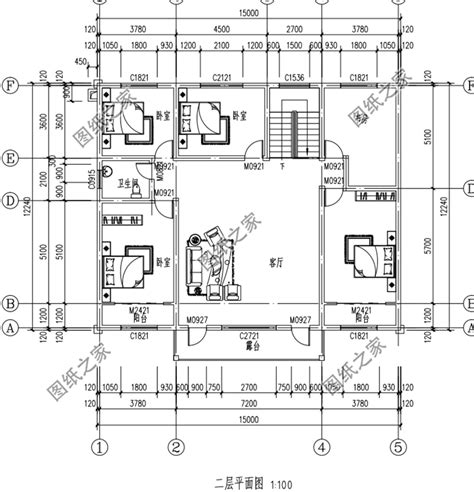 120平面三层乡村楼房设计图及效果图，欧式风格_三层别墅设计图_图纸之家