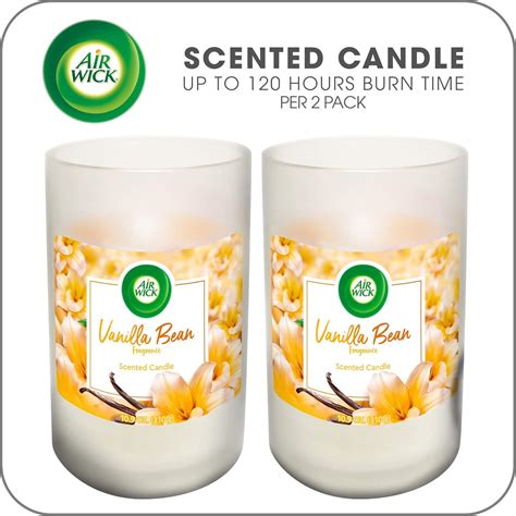 Air Wick Scented Candles, Aromatherapy Candles Jar, Vanilla Bean, up to ...