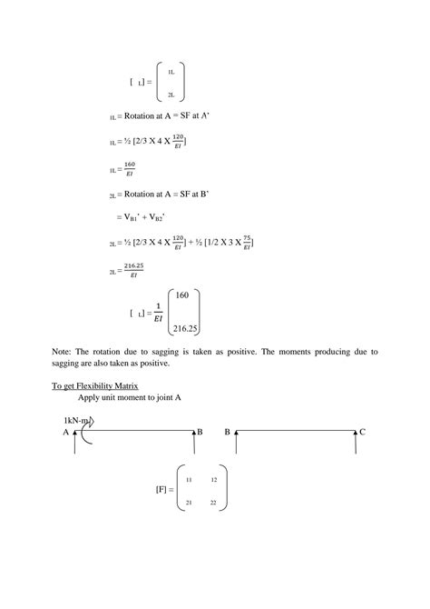 Image result for Flexibility Matrix Equation
