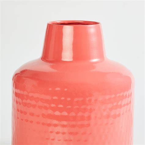 Buy Splendid Metal Hammered Narrow Vase from Home Centre at just INR 1599.0