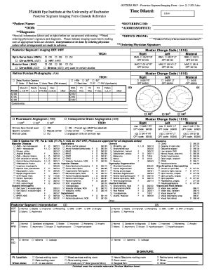 Fillable Online urmc rochester Posterior Segment Imaging Form ...