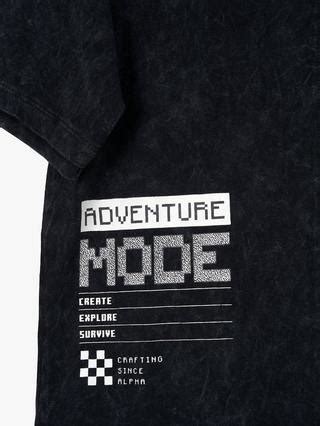 Angel & Rocket Kids' Minecraft Colour Block Tee, Black