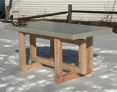 Diy Concrete Dining Table