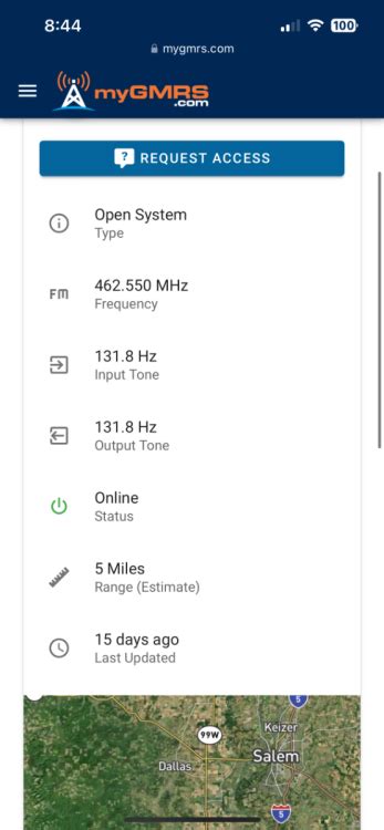 GMRS Repeater Map 的图像结果