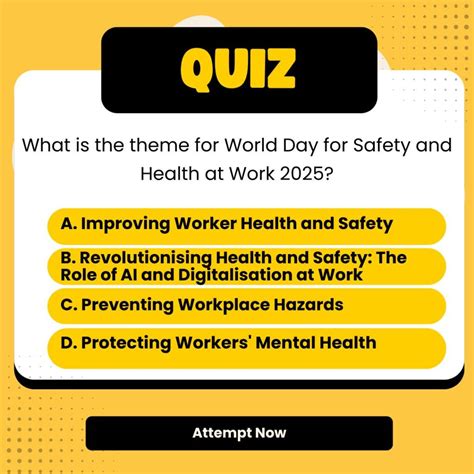 World Day for Safety and Health at Work, Date, Theme, Importance