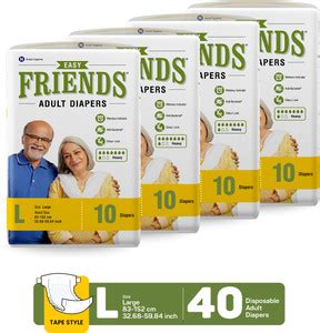 FRIENDS Easy Adult Diaper Tape Style with odour lock and Anti-Bacterial ...