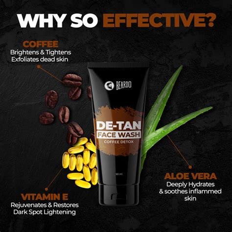 Beardo De-Tan Facewash | Brightening Cleanser for Men – Beardo India