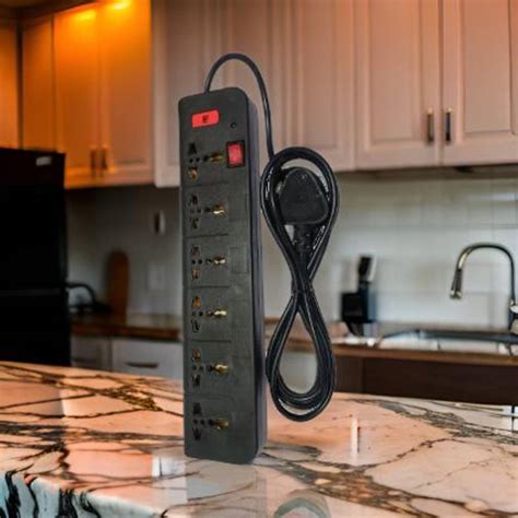 TECHNATURE 6 Socket Universal Extension with 1 Switch, Surge Protector ...