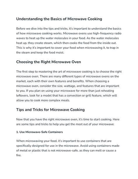Image result for Microwave Cooking Tips