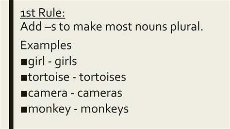 Rules in Forming Plural Nouns | PPTX