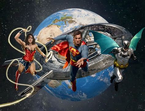 Superman Vs Wonder Woman In Space