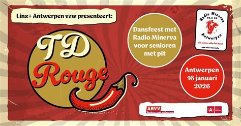TD Rouge - dansfeest voor senioren met pit, Paardenmarkt 66, 2000 ...