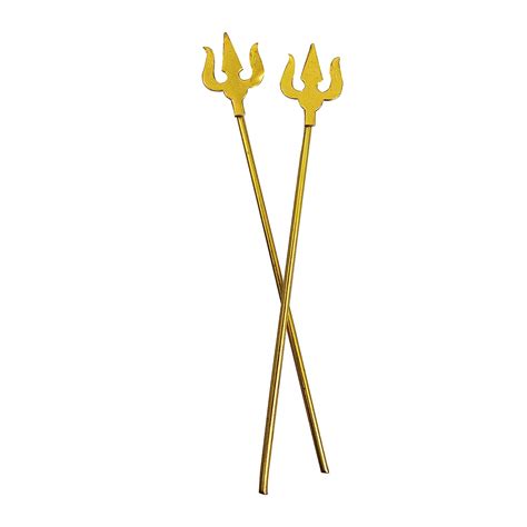 Buy Spillbox Golden Brass Action Soolam Amman Trishul|Soolam For Pooja ...
