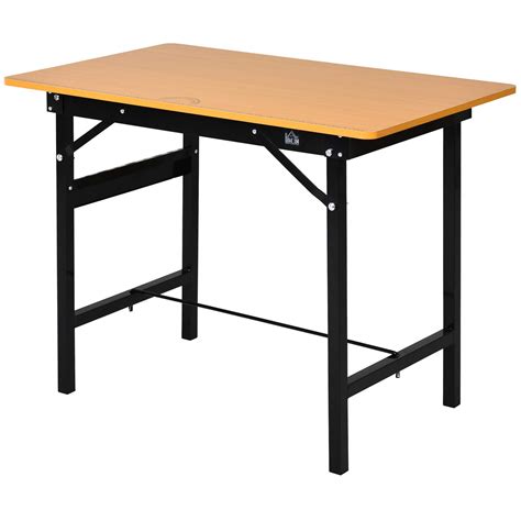 Buy HOMCOM Foldable Garage Work Bench, Craft Table MDF Workstation ...