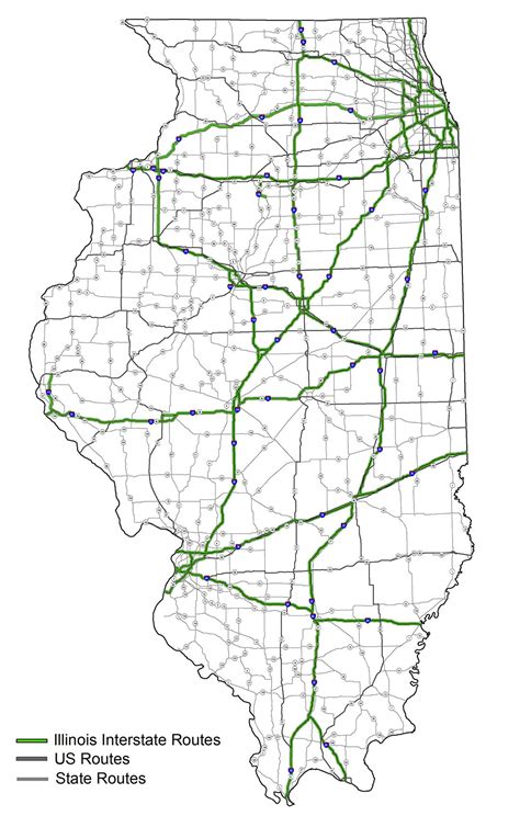 Northern Illinois Highway Map Highways Of The USA – Illinois