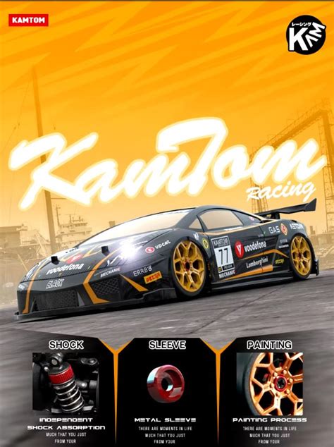 KAMTOM 40KM/H 1:18 4WD Lamborghini High-Speed Drift Electric Remote Co ...