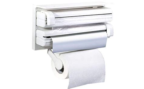 GLIVE (LABEL) 4 in 1 Kitchen Triple Paper Dispenser & Holder Paper/Foil ...