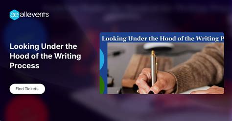 Looking Under the Hood of the Writing Process, Westbury Arts, 29 June ...