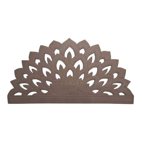 StyleX Lotus Design Raw MDF Wooden Headboard - Queen