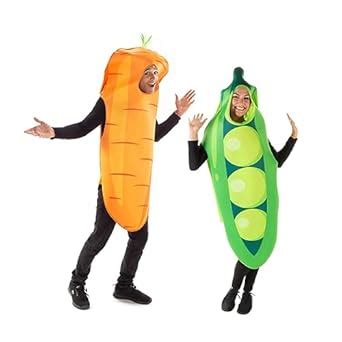 Peas & Carrots Couples Costume - Funny Vegetable Halloween Food Outfits ...