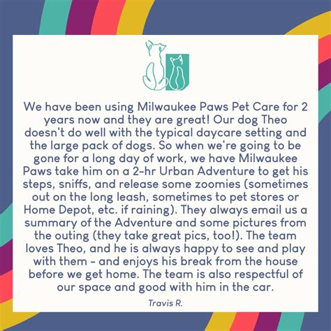 Milwaukee Paws Pet Care on LinkedIn: We LOVE hearing from our clients ...