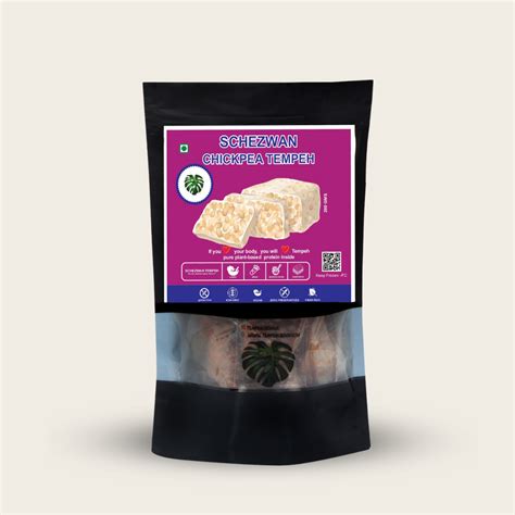 Buy Schezwan Chickpea Tempeh Online| 200g – TEMPEHCHENNAI