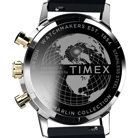 Timex marlin Men's Beige Analog Round Stainless Steel Dial Watch - TW2 ...