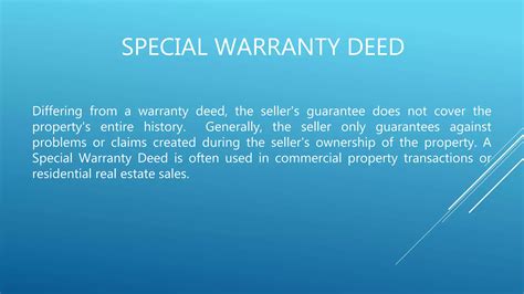 Different Types Of Property Transfer Deeds | PPTX