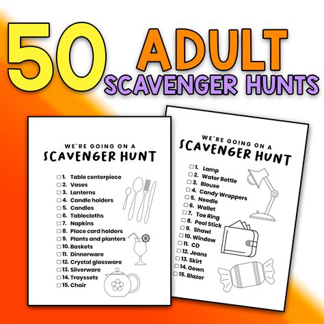 Scavenger Hunt Ideas Adults At Home at Hugo Jenyns blog