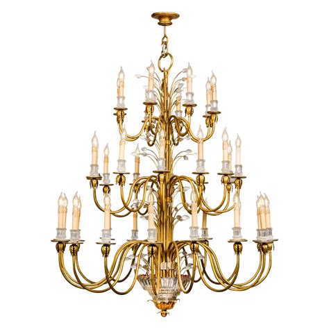 Large Monumental 3-Tier 36-Light Italian Neoclassic Chandelier with ...