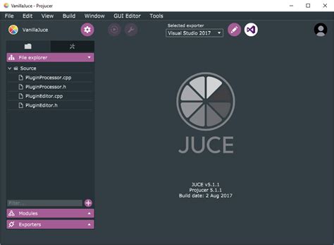 Projucer Command Line 的图像结果