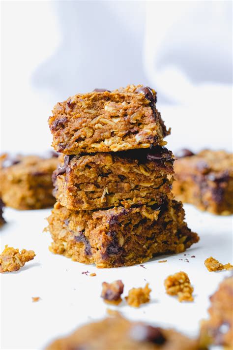 Pumpkin Chocolate Chip Oat Bars Recipe | Kiersten Hickman