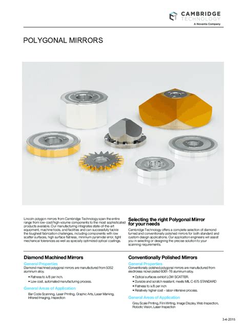 Fillable Online Polygonal Laser Scanners: Fitting the Elements to the ...