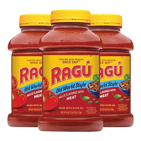 Ragu Meat Flavored Sauce, 3 pk./45 oz. | BJ's Wholesale Club