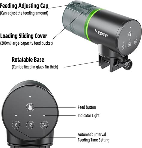 FREESEA Automatic Fish Feeder for Aquarium: Auto India | Ubuy