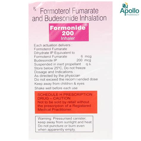 Formonide 200 Inhaler 120 mdi Price, Uses, Side Effects, Composition ...