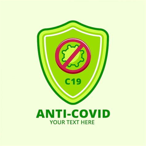 Logo del badge anti virus | Vettore Premium