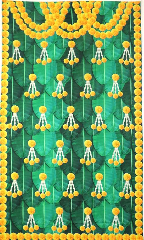 Pyari Trader Wedding Backdrops Cloth for Pooja/All Festivals/House Hold ...